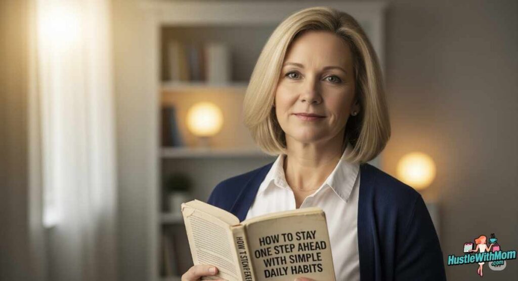 a-woman-holds-a-book-titled-how-to-stay-calm-when-youre-stressed-emphasizing-daily-habits-for-stress-management.