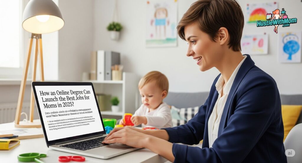 a-woman-expertly-balances-a-tablet-and-orange-juice-illustrating-essential-tips-for-moms-juggling-career-and-family.
