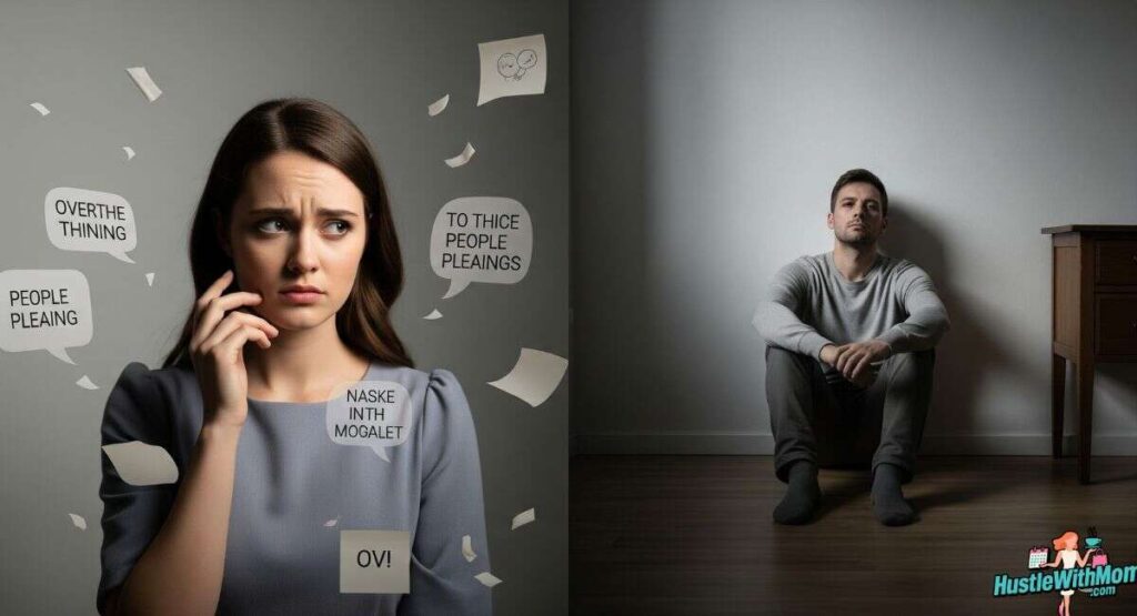 What are mother-related struggles in men and women?
