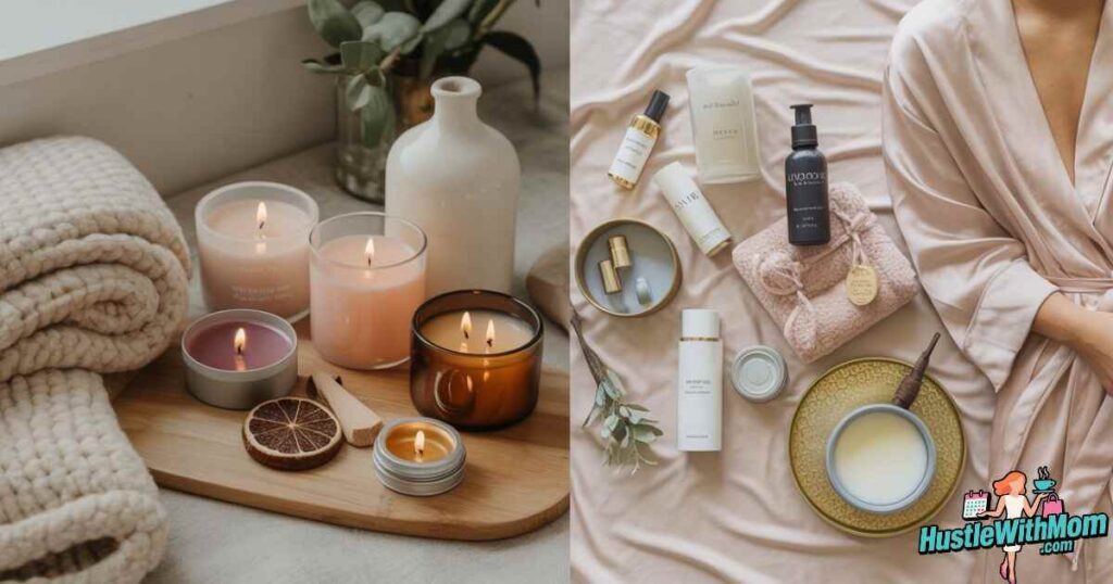 comparison-of-budget-friendly-self-care-gifts-like-tea-and-blankets-versus-luxury-gifts-like-silk-robes-and-designer-skincare