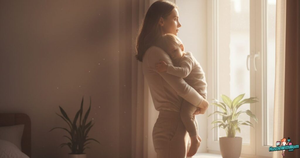 real-image-of-a-confident-mother-holding-her-baby-near-a-window-symbolizing-strength-and-inspiration