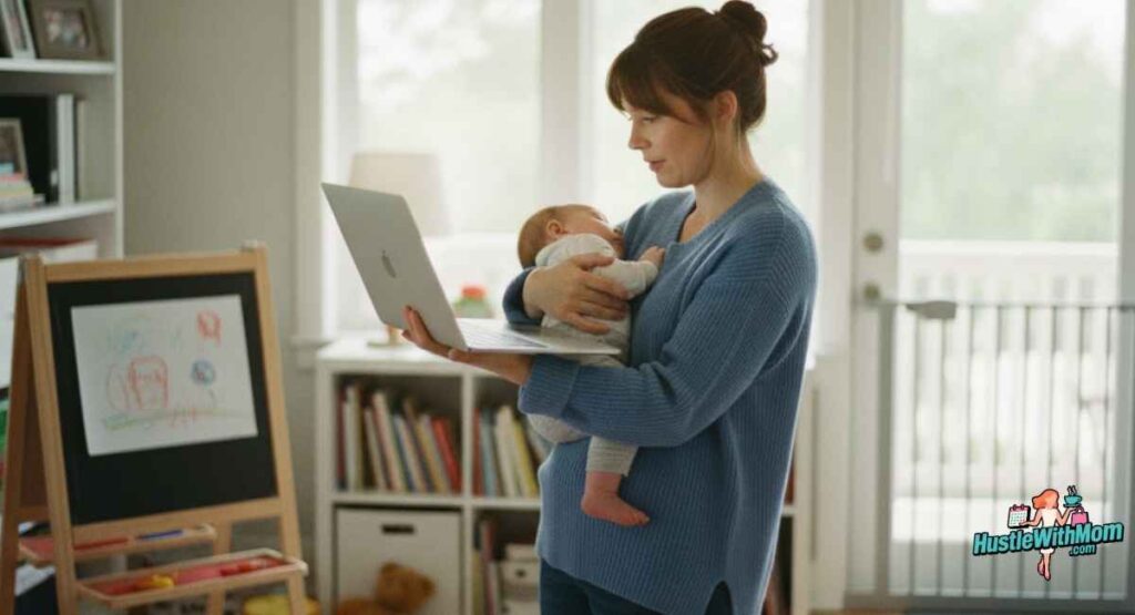 
single-parent-balancing-work-and-childcare-illustrating-the-meaning-of-solo-parenting.