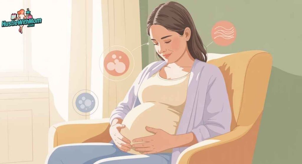 bloating in early pregnancy.