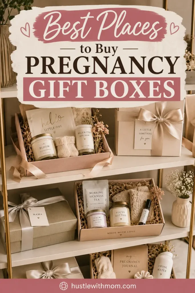Premium pre made pregnancy gift boxes for expecting mothers.
