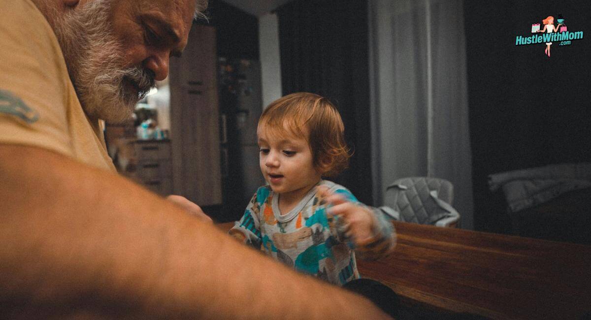 dad with a girl.