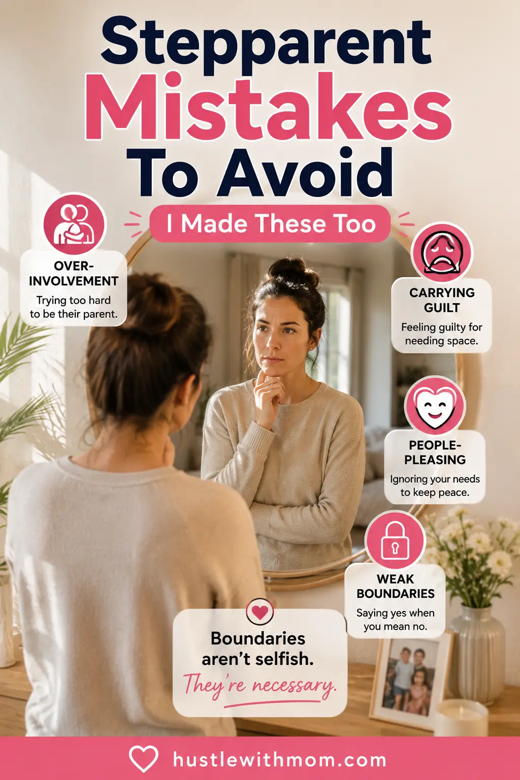 Stepmother reflecting on common stepparenting mistakes and lessons learned.