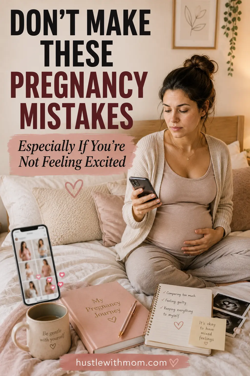 Pregnant woman reflecting on common mistakes when dealing with unexpected pregnancy emotions.